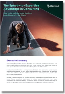 The Speed to Expertise Advantage in Consulting